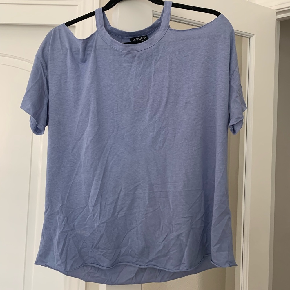 Topshop Shoulder Cutout Tee